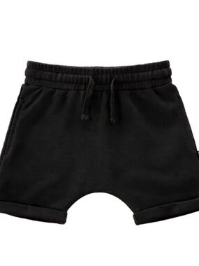 Lenox James Toddler Black Drawstring Lounge Shorts